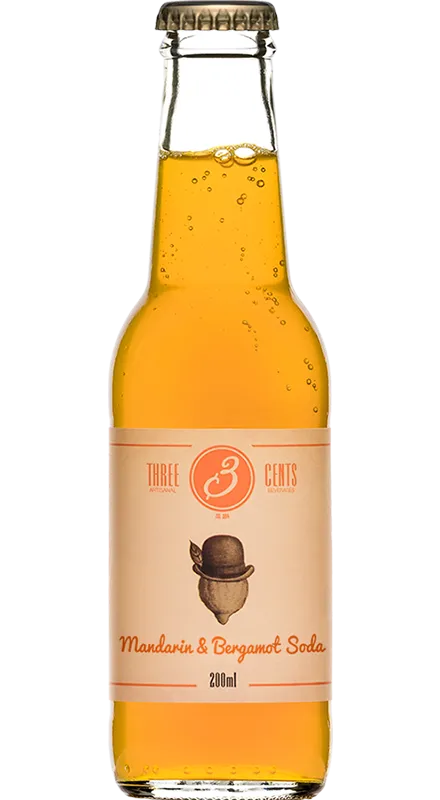 Three Cents Mandarin&Bergamot Soda 24 x 0.2L